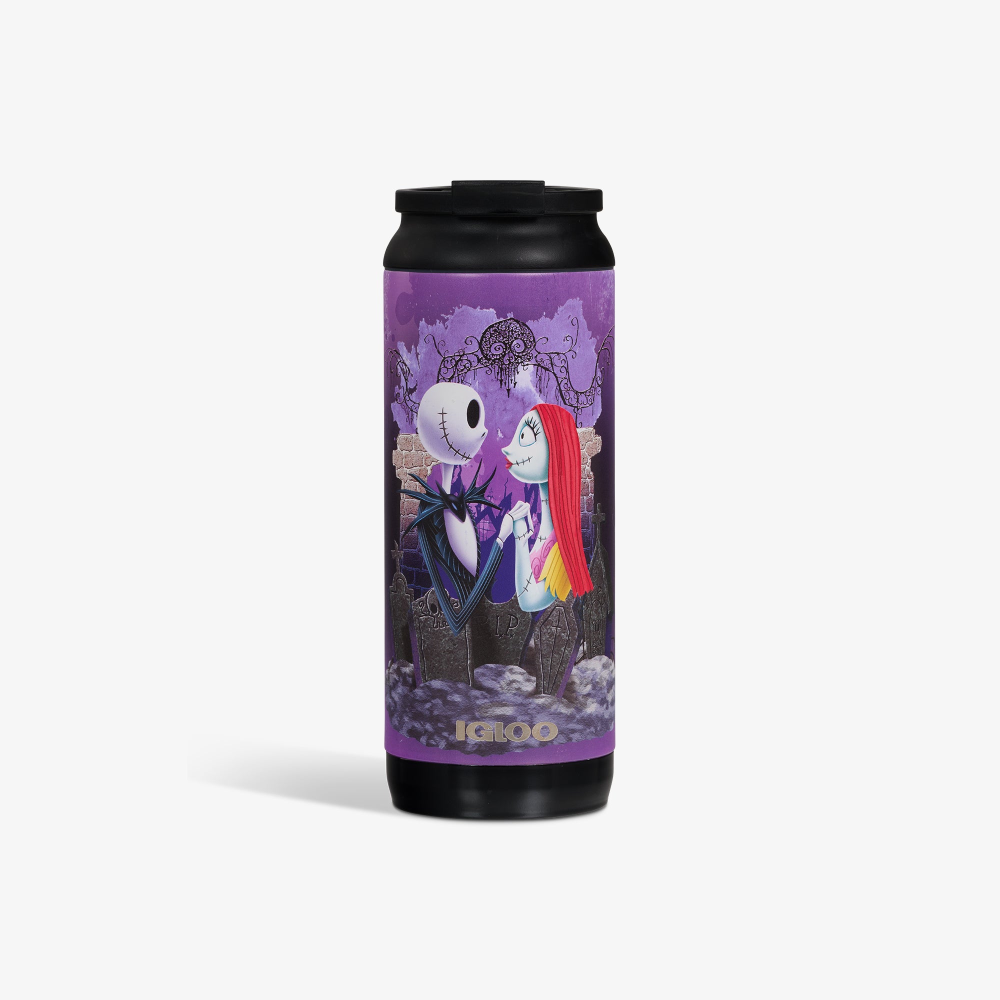 Copo térmico Flip ‘n’ Sip Disney O Estranho Mundo de Jack, de Tim Burton Jack Skellington & Sally de 16 oz