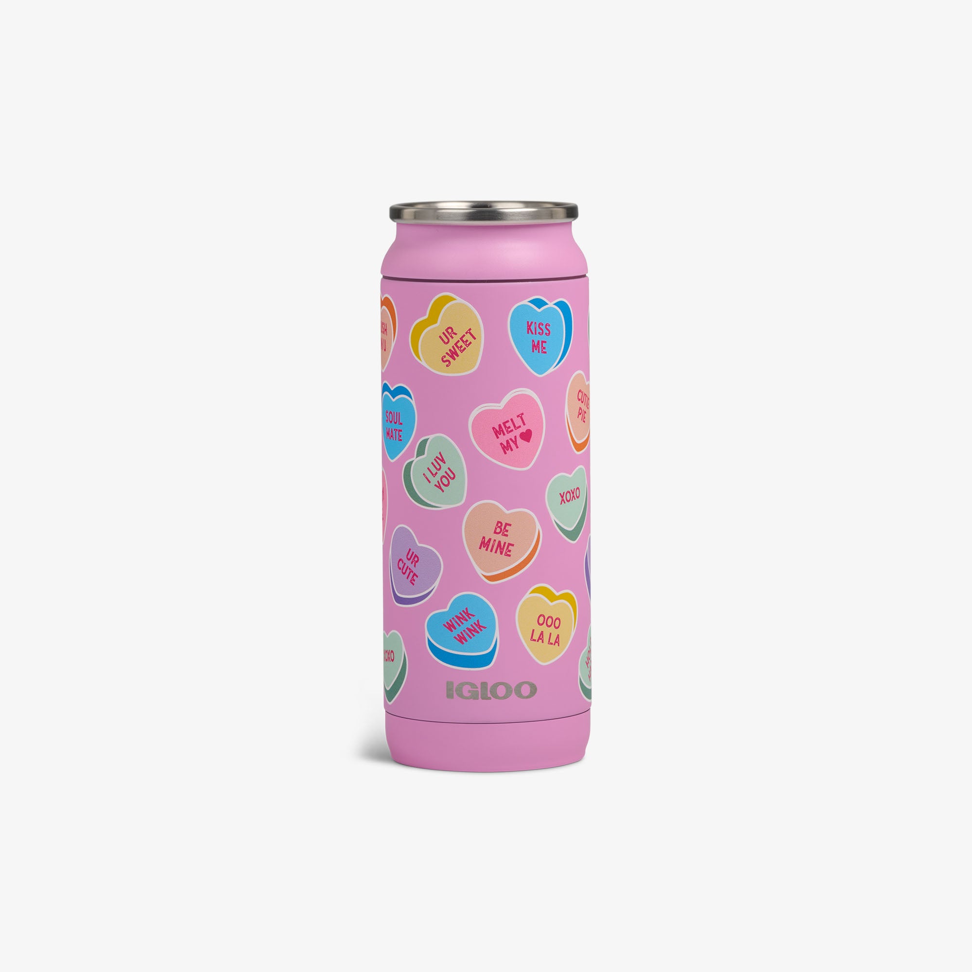 Copo térmico em formato de lata Doces Sweethearts® de 16 oz