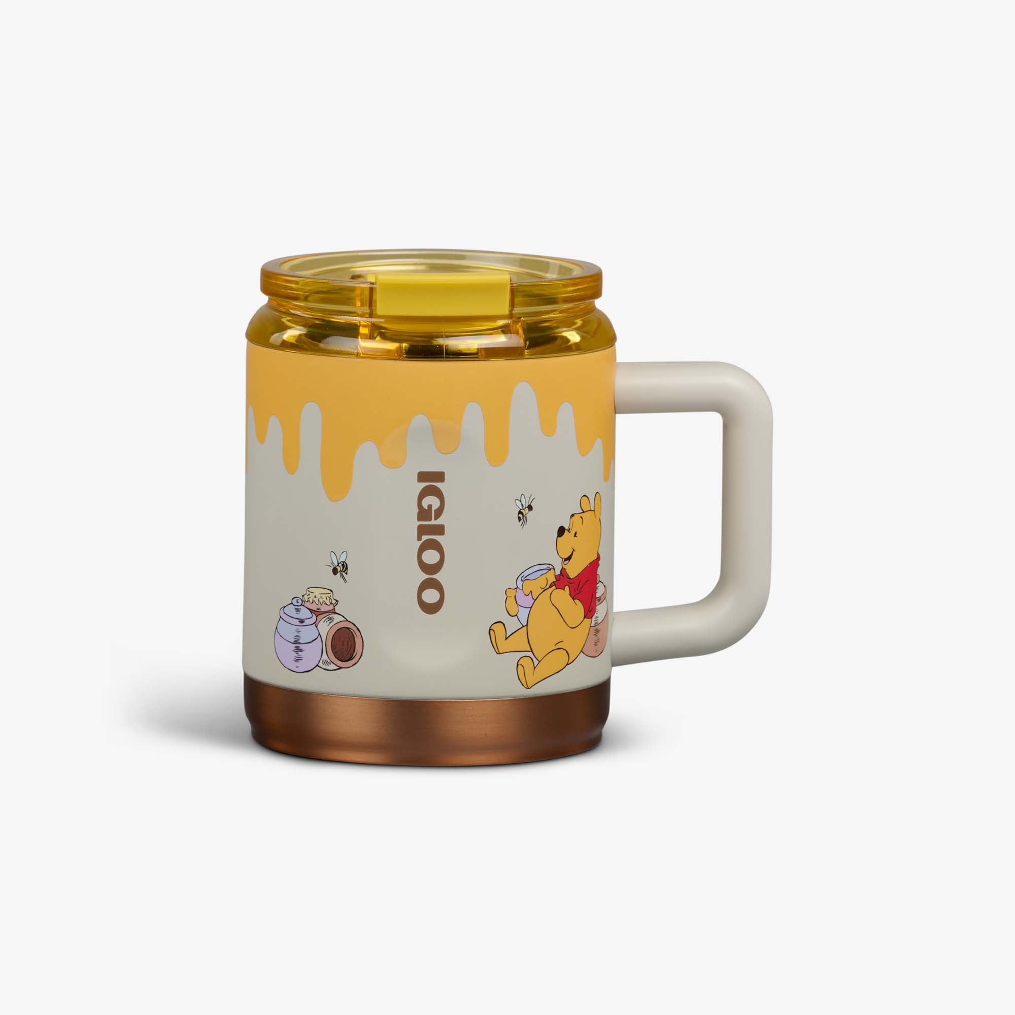 Caneca de café Disney do Ursinho Pooh em formato de pote de mel 15 Oz