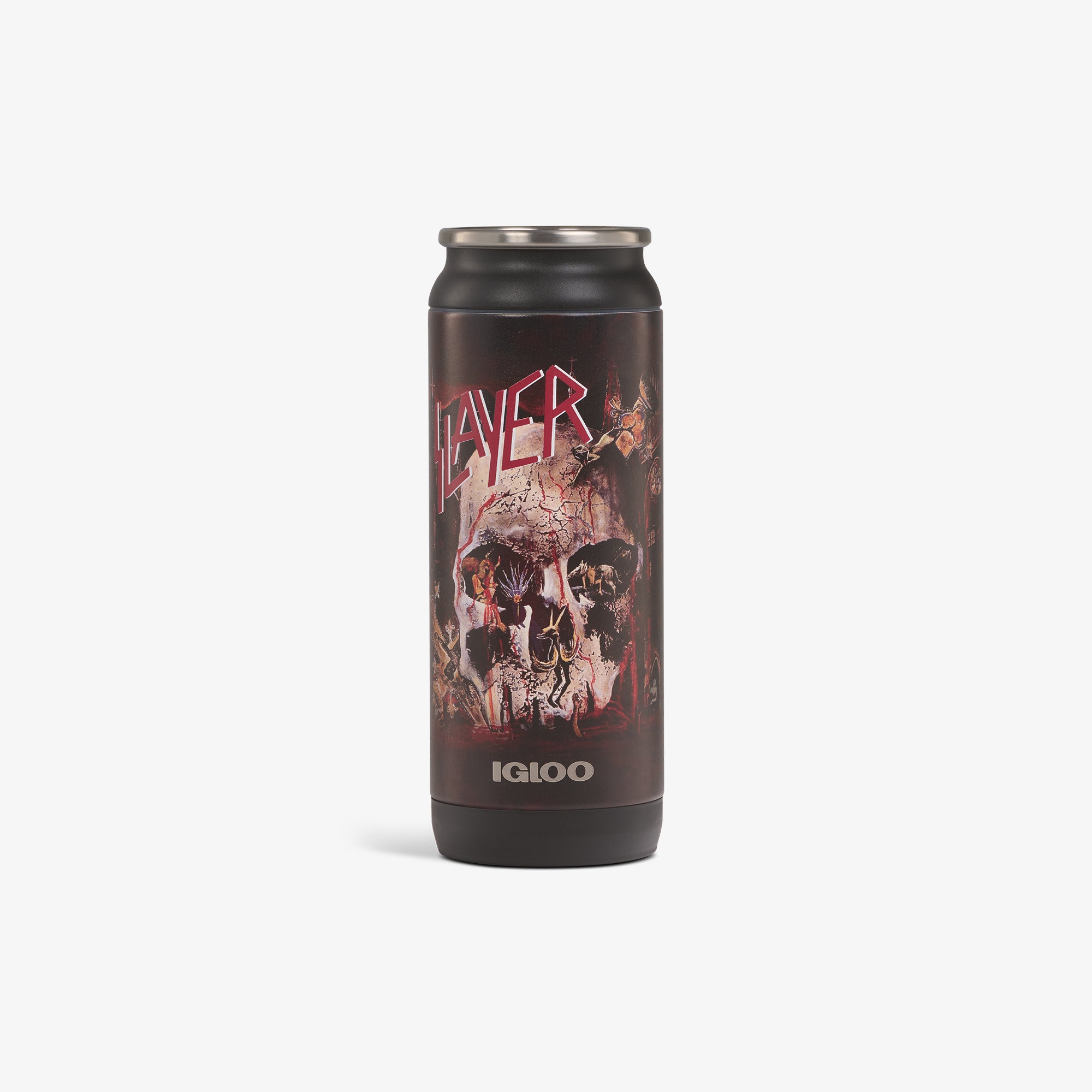 Copo térmico em formato de lata Slayer South of Heaven de 16 oz