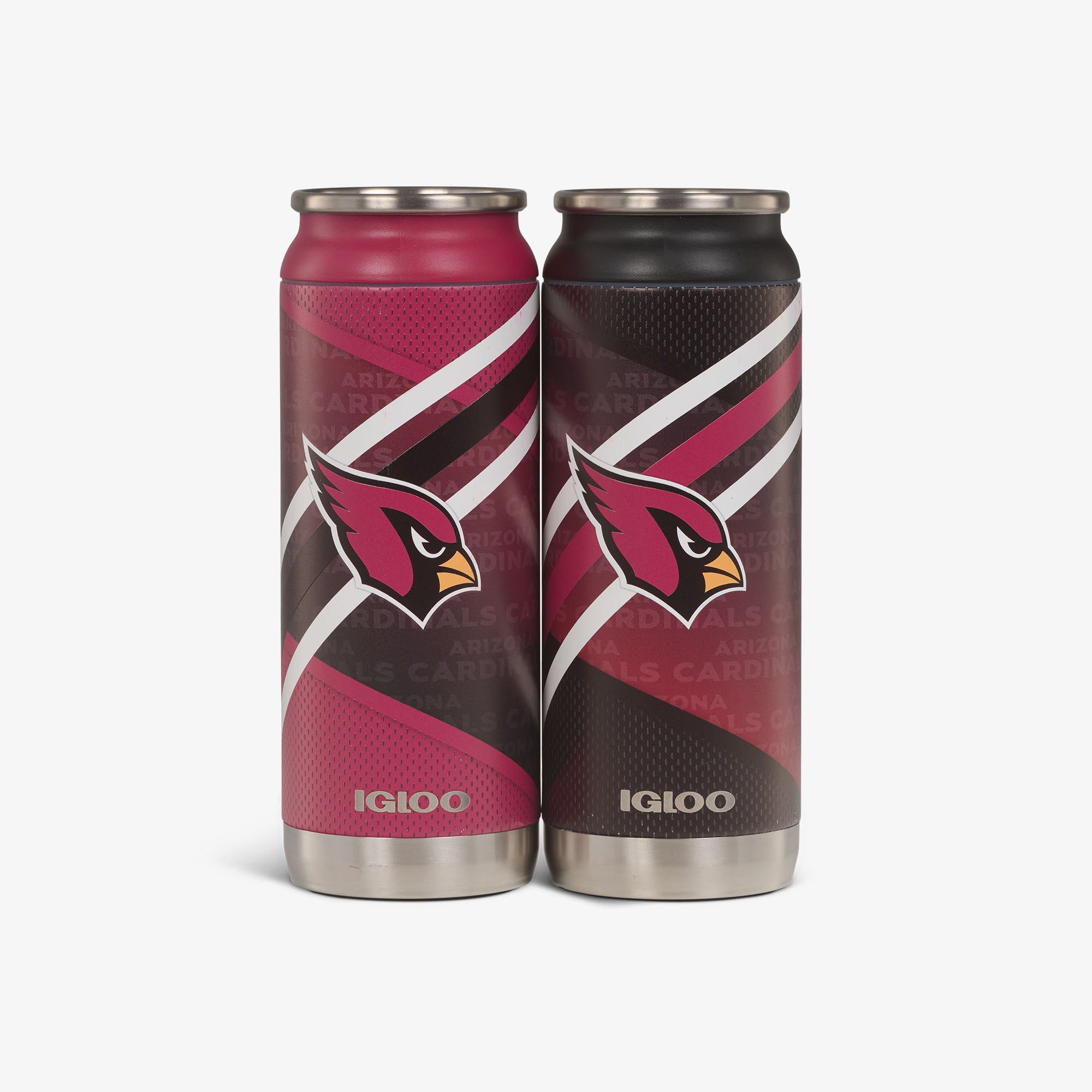Kit com 2 unidades - Copo térmico em formato de lata Arizona Cardinals Casa e Fora de 16 oz