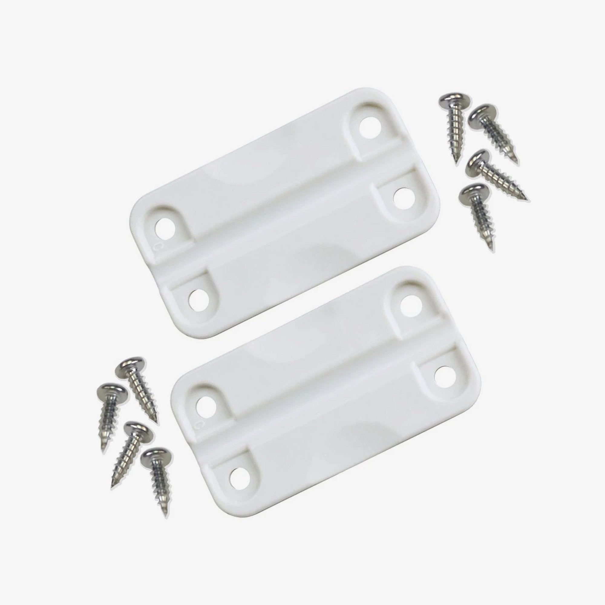 Dobradiças plásticas padrão de encaixe universal Branco (cód. 00024012)