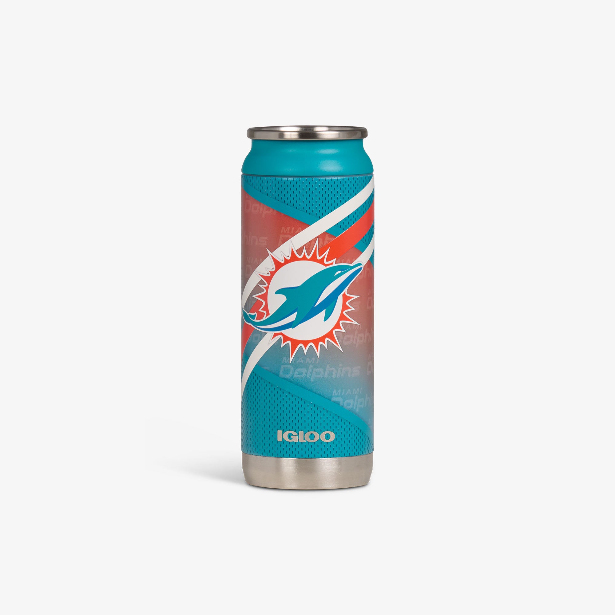 Copo térmico em formato de lata Miami Dolphins de 16 oz