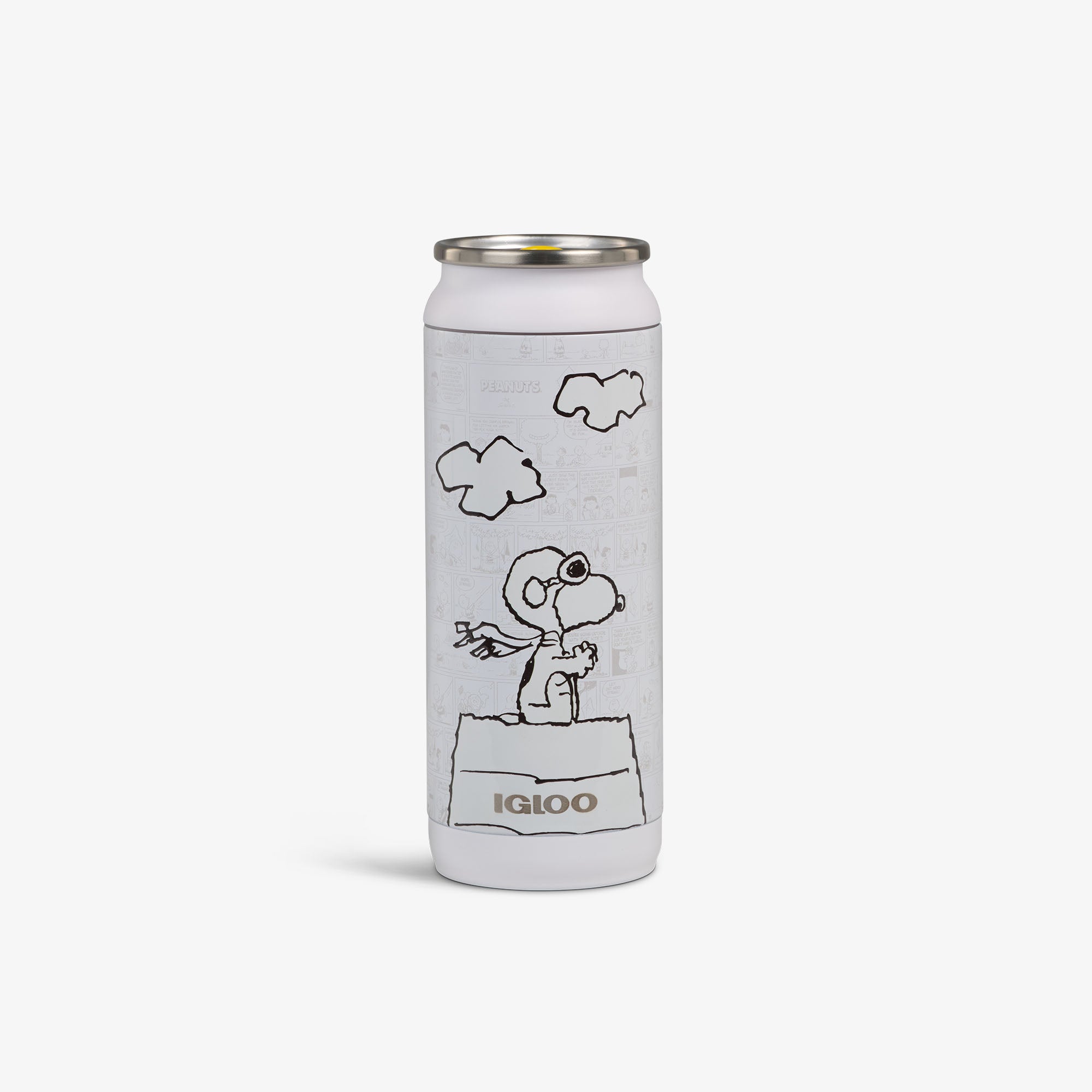 Copo térmico em formato de lata Peanuts 75º Aniversário de 16 oz