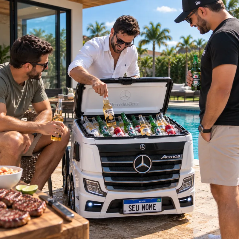 GelaTruck na beira da piscina