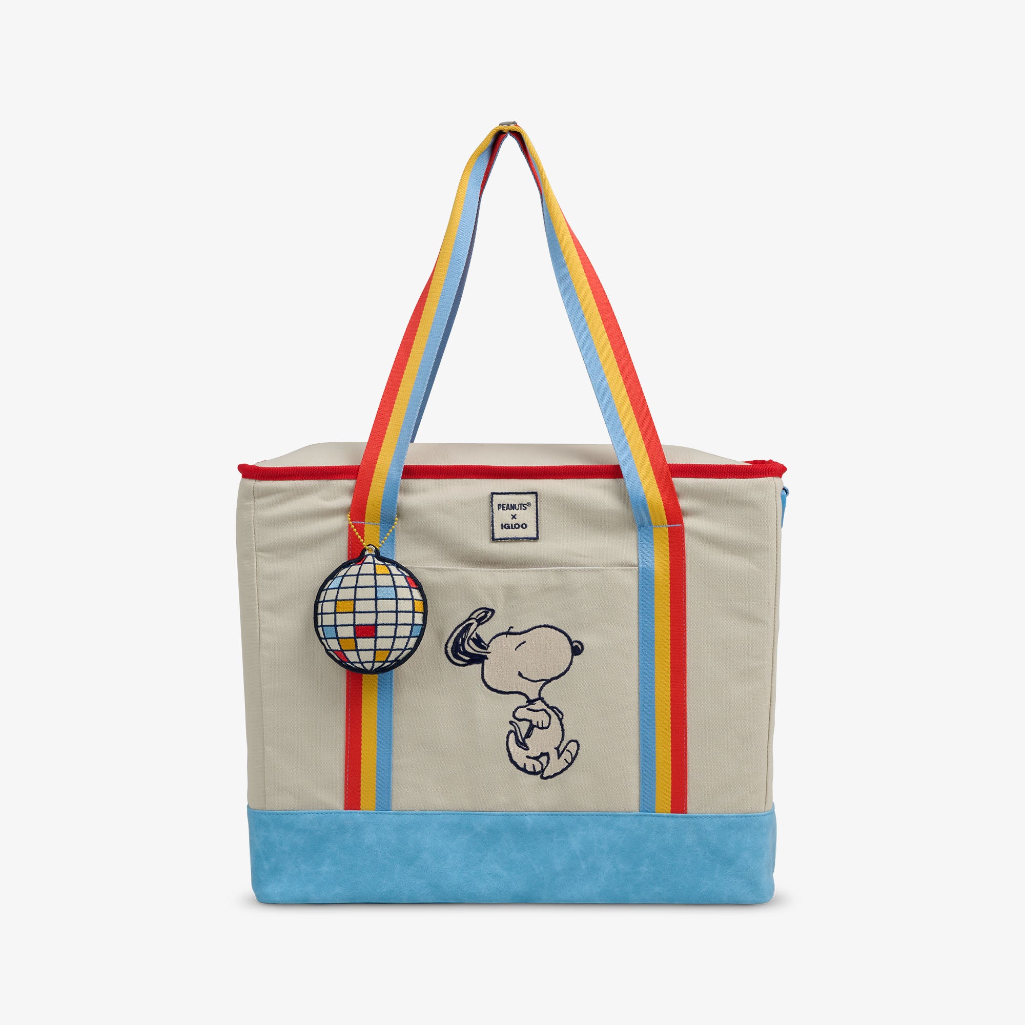 Bolsa térmica de ombro com dois compartimentos Snoopy Festa Disco