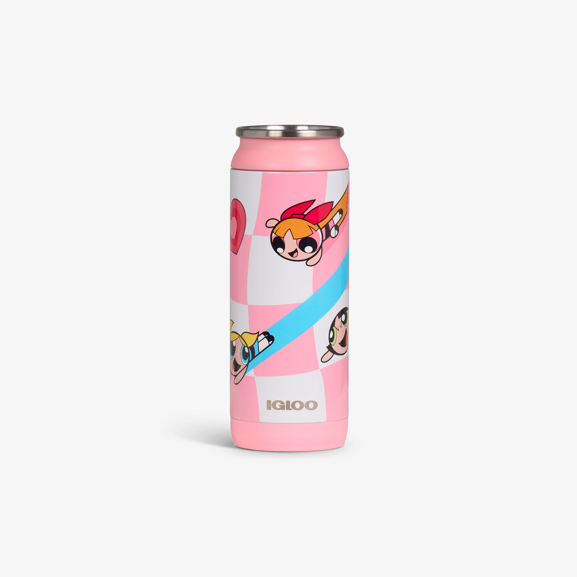Copo térmico em formato de lata As Meninas Superpoderosas de 16 oz