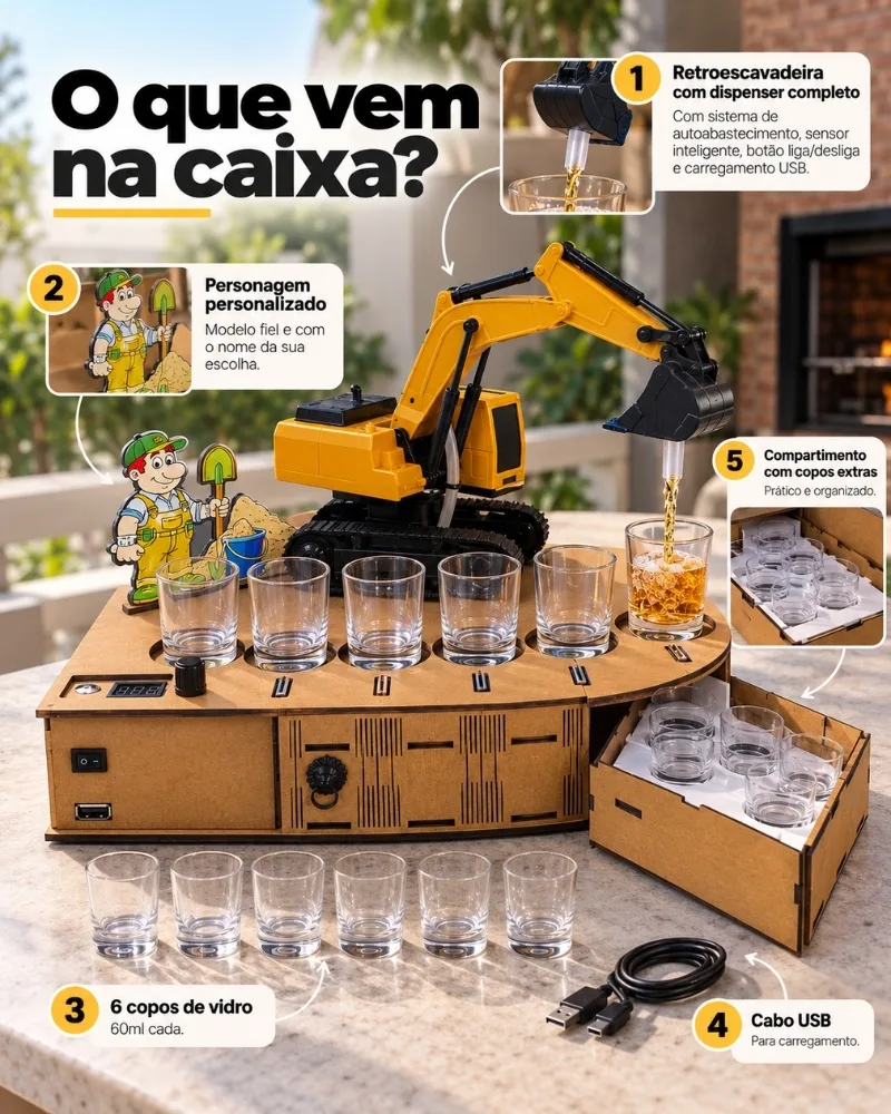 O que vem na caixa do MaqBar