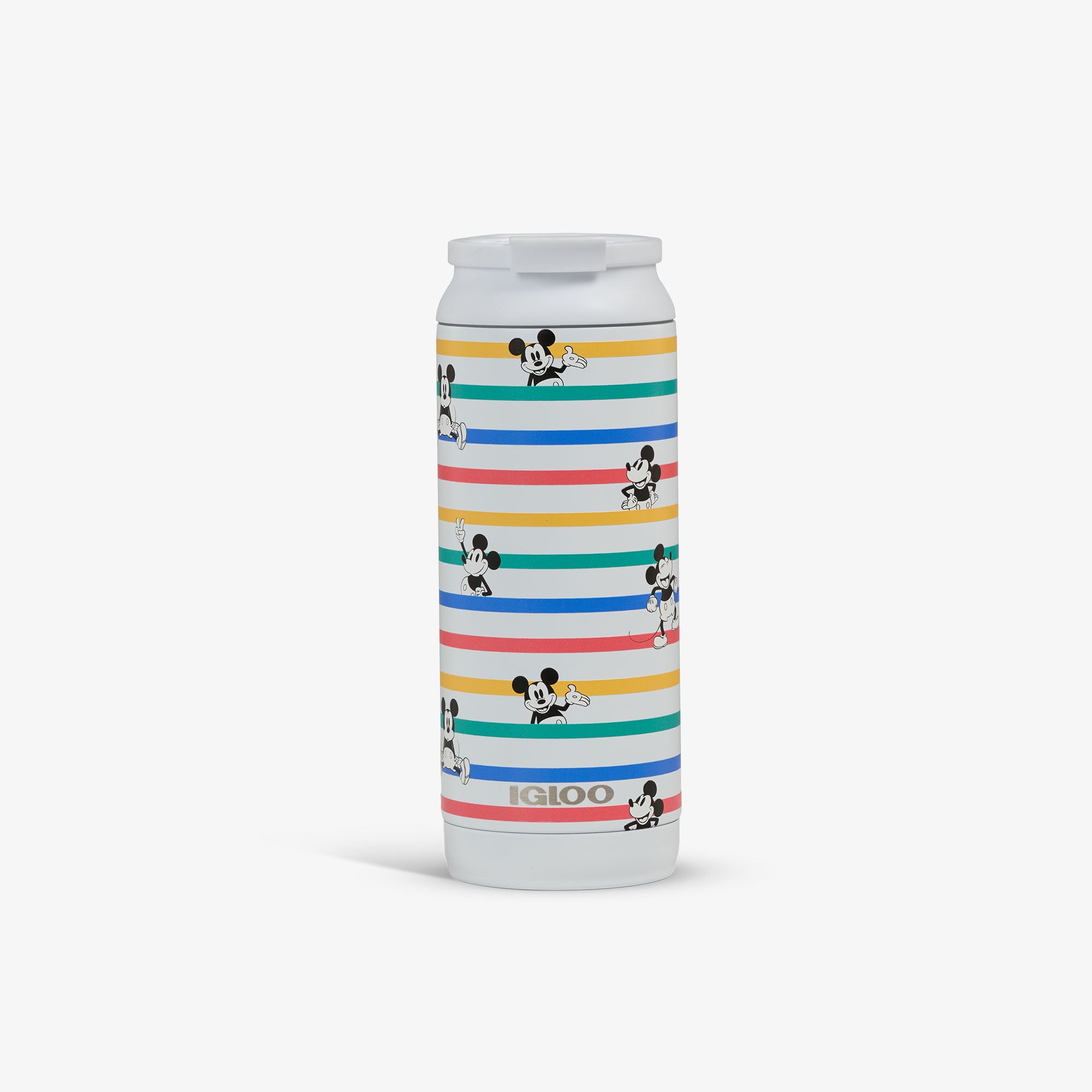 Copo térmico Flip ‘n’ Sip Disney Mickey Mouse Listrado de 16 oz