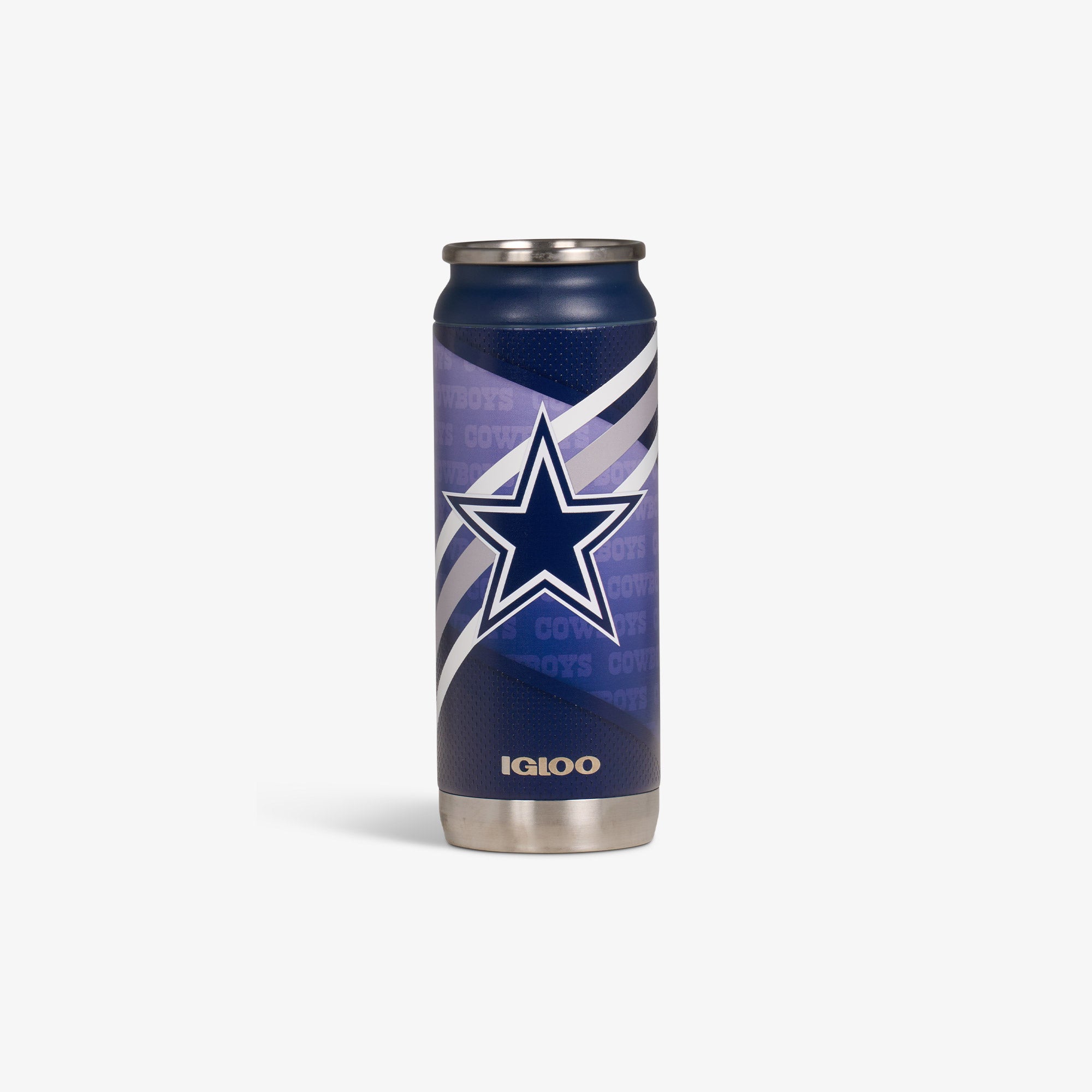 Copo térmico em formato de lata Dallas Cowboys de 16 oz