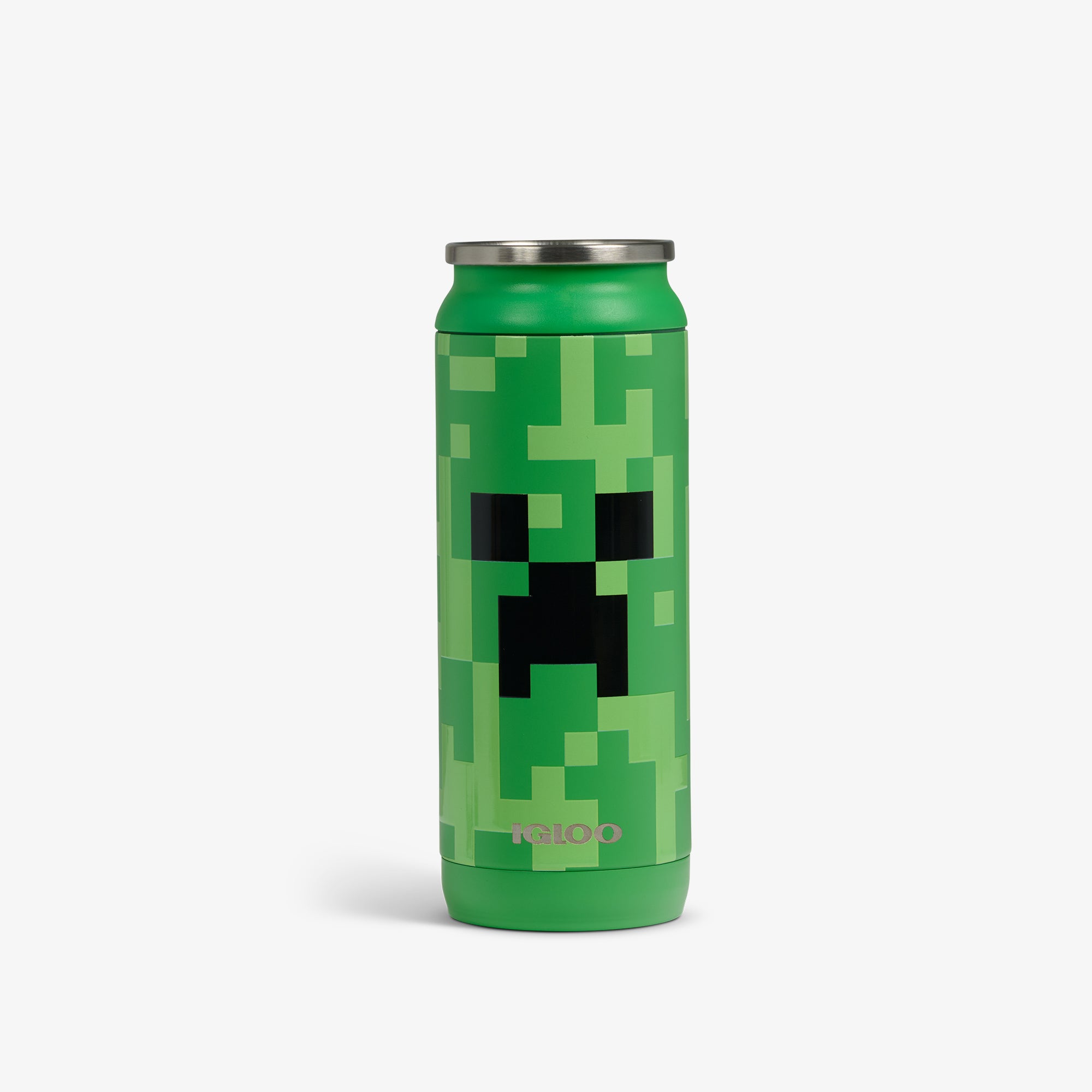 Copo térmico em formato de lata Minecraft Creeper de 16 oz