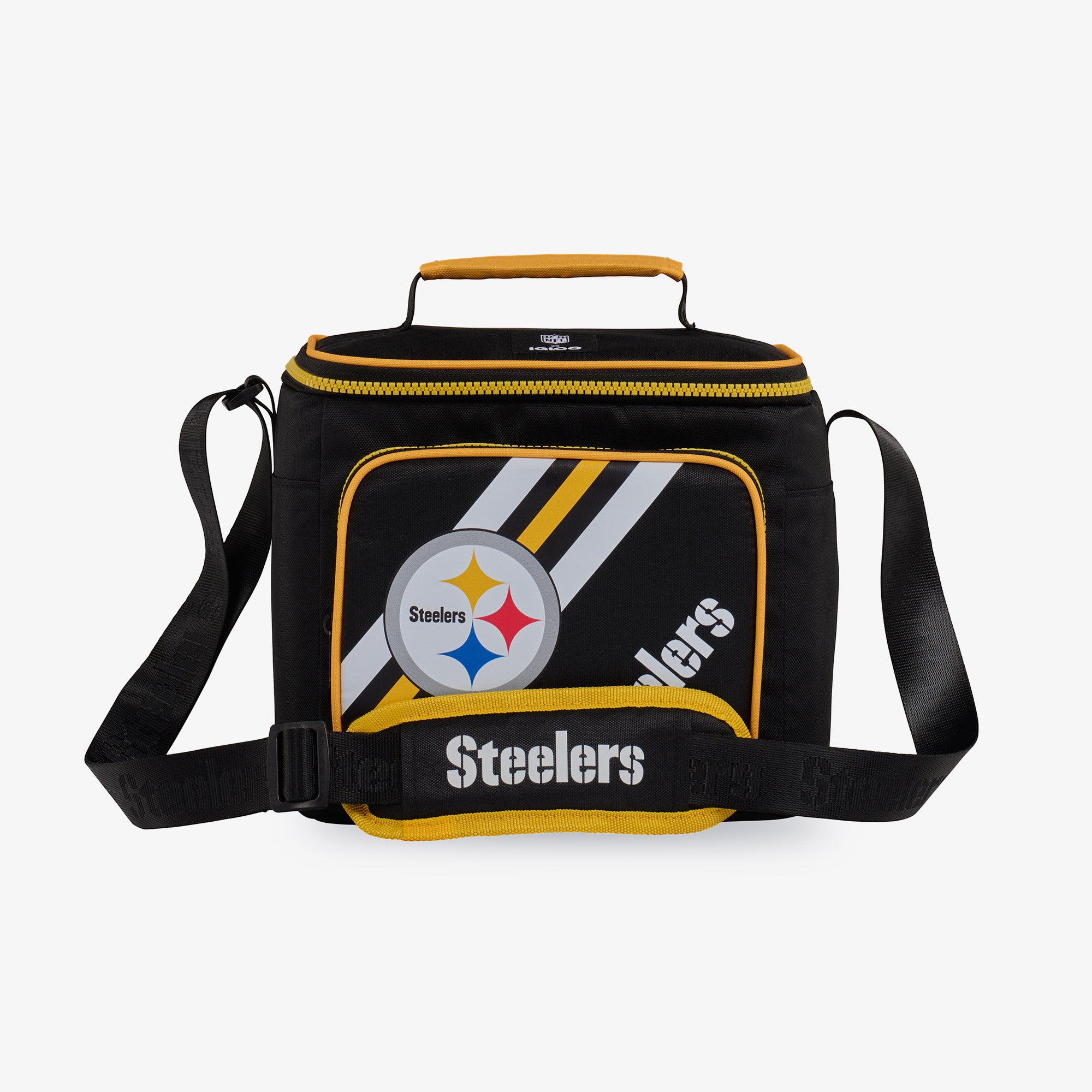 Bolsa térmica quadrada para lanche Pittsburgh Steelers