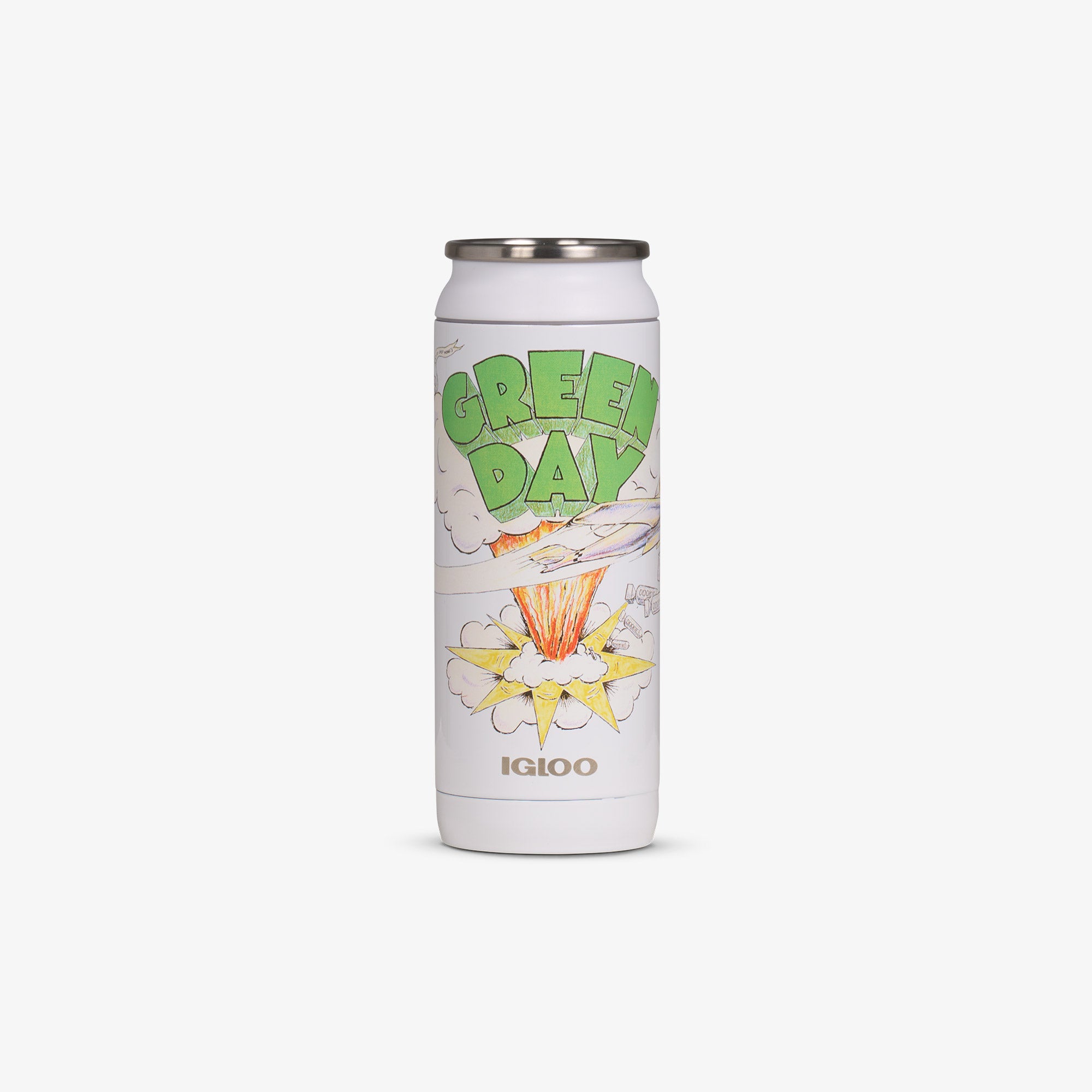 Copo térmico em formato de lata Green Day Dookie de 16 oz