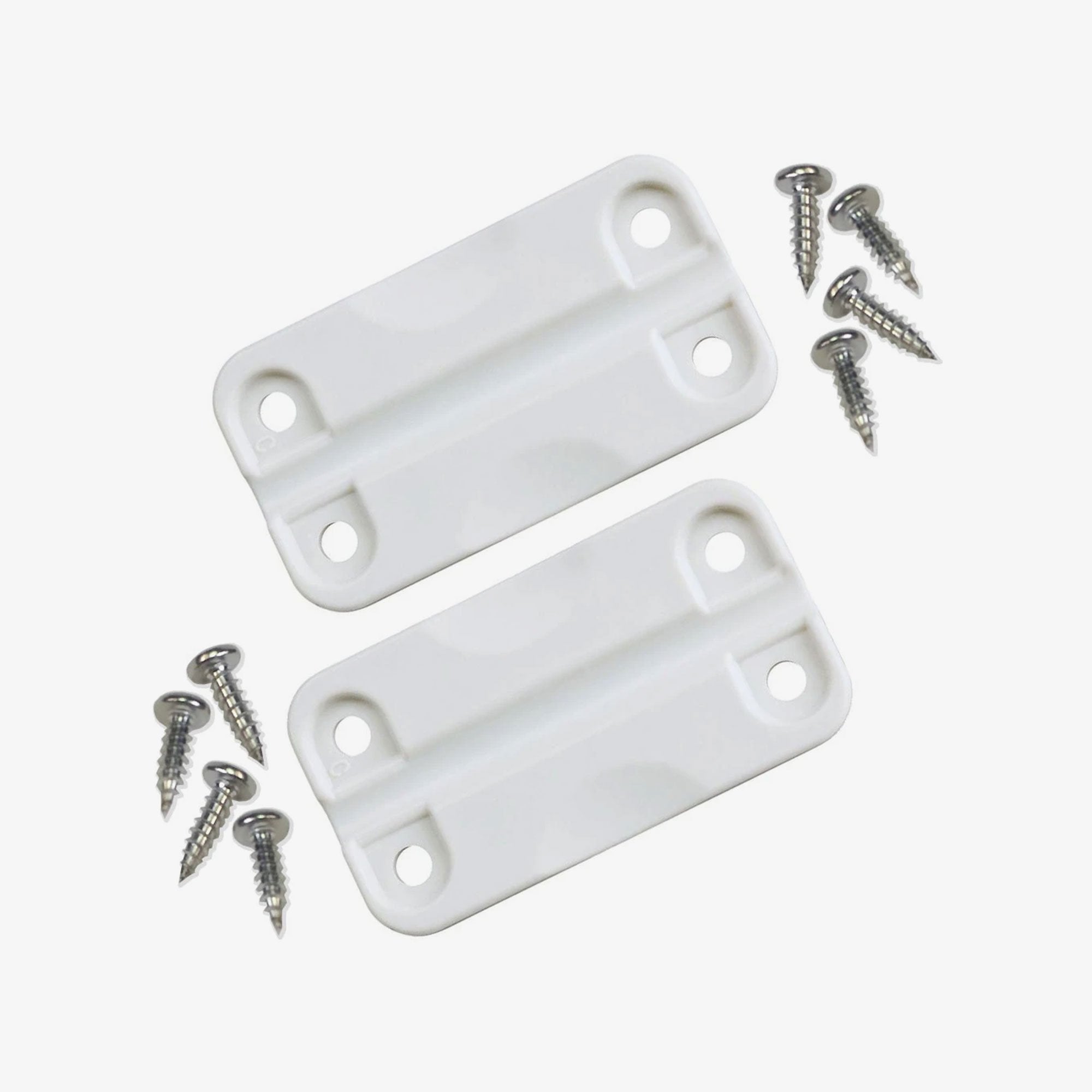Dobradiças plásticas padrão de encaixe universal Branco (cód. 00024047)