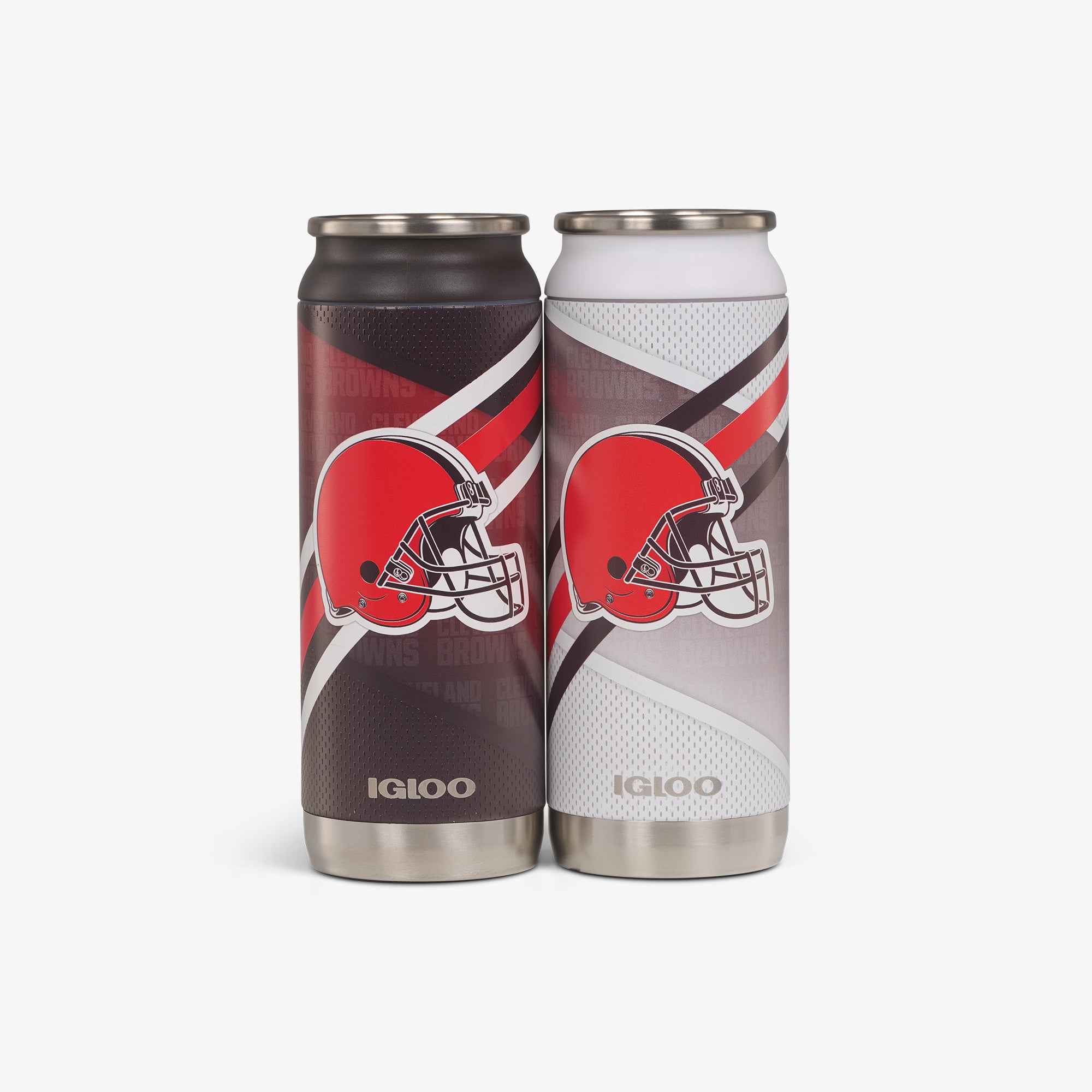 Kit com 2 unidades - Copo térmico em formato de lata Cleveland Browns Casa e Fora de 16 oz