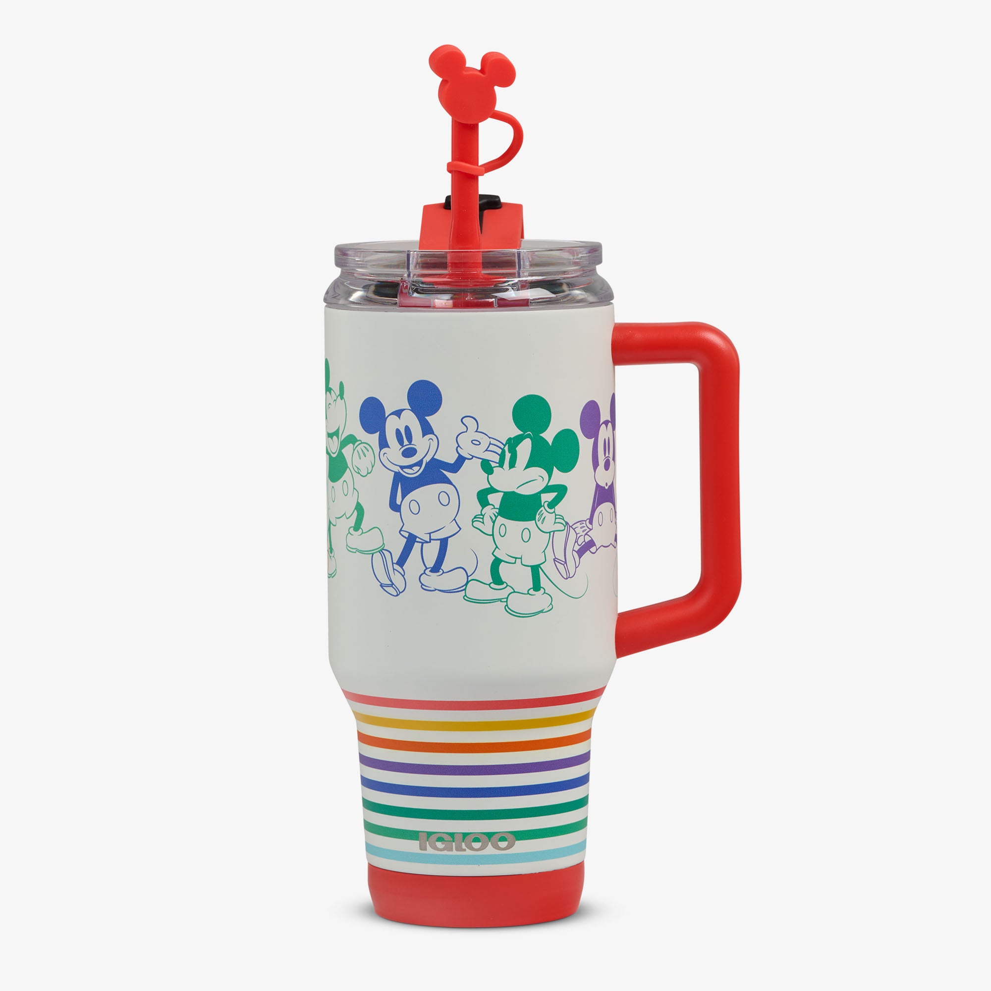 Caneca térmica de viagem Disney Mickey Mouse Listrado de 32 oz