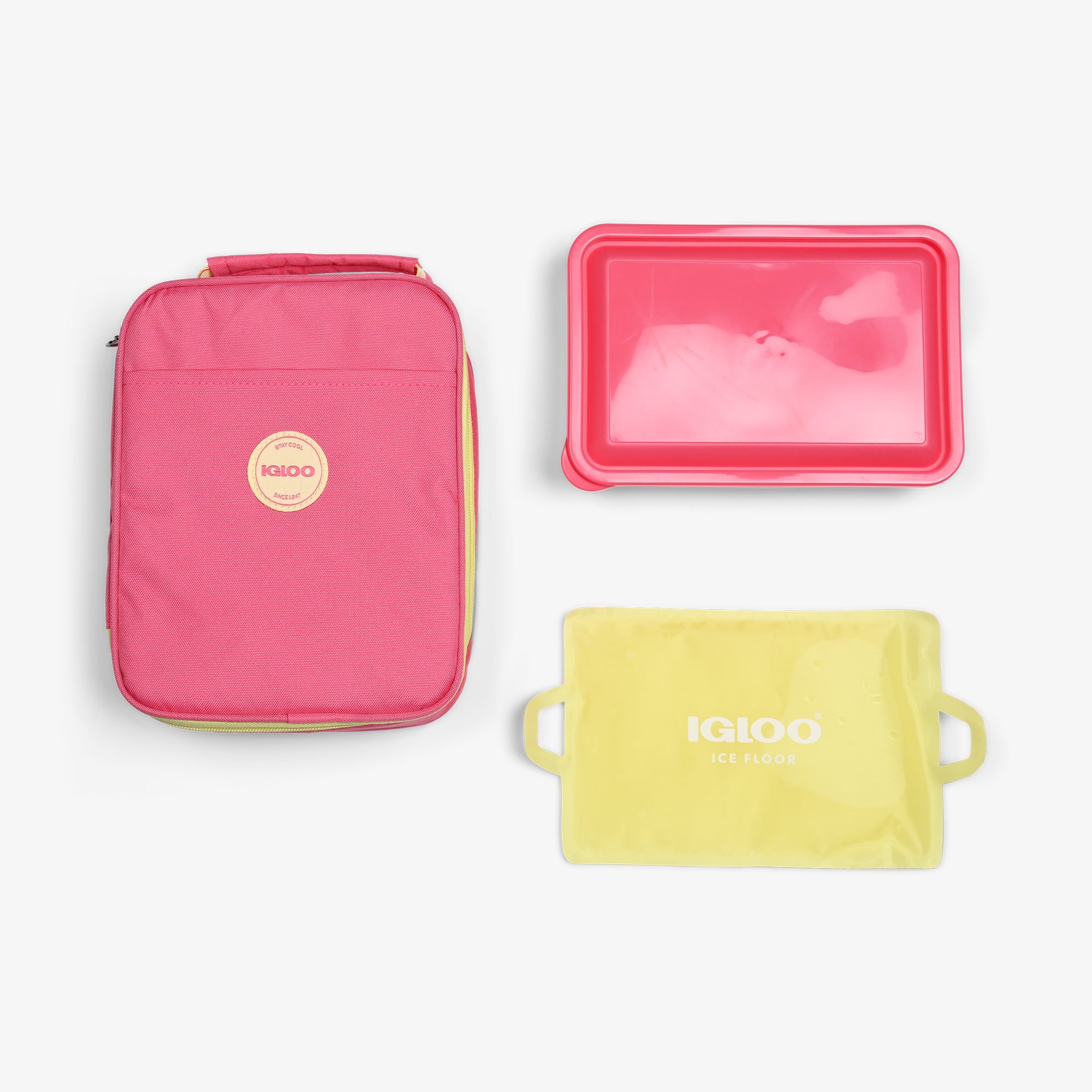Kit Bolsa Térmica Slim Infantil para Lanche (Marmita Bento + Base de Gelo)